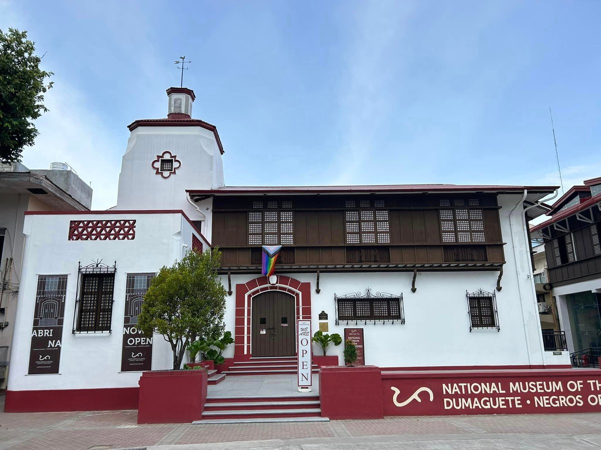 National Museum of the Philippines-Dumaguete with the Pride flag.